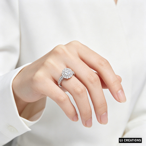 <b>Custom</b> S925|9K|14K|18K Solid Gold 1 1/2 Karat Round Lab Grown Diamond Wedding <b>Ring</b> VVS-VS Quality Brilliant Cut <b>Ring</b> - Product Image 6