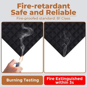 Hình dạng kim tự tháp Acoustic với vật liệu chống cháy bọt cho phòng thu âm - Product Image 5