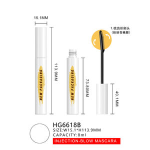 Givré vide personnaliser faible quantité minimale de commande tubes oem blanc en <span class=keywords><strong>silicone</strong></span> violet sourcils mascara <span class=keywords><strong>tube</strong></span> - Product Image 2