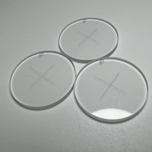 Chất lượng cao tùy chỉnh K9 BK7 B270 BAK4 graticule chéo dòng khắc quang phẳng ống kính kẻ ô cho Lập Bản Đồ - Product Image 5