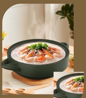 Casserole en céramique au design moderne avec couvercle Casserole en argile pour ragoût de soupe Marmite de cuisine pour le dîner et la viande