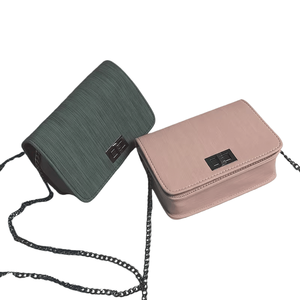 Sac à bandoulière carré petit et uni tendance 2025, motif en tissu, sac pour femme, une chaîne, bandoulière, rabat, vente en gros - Product Image 5