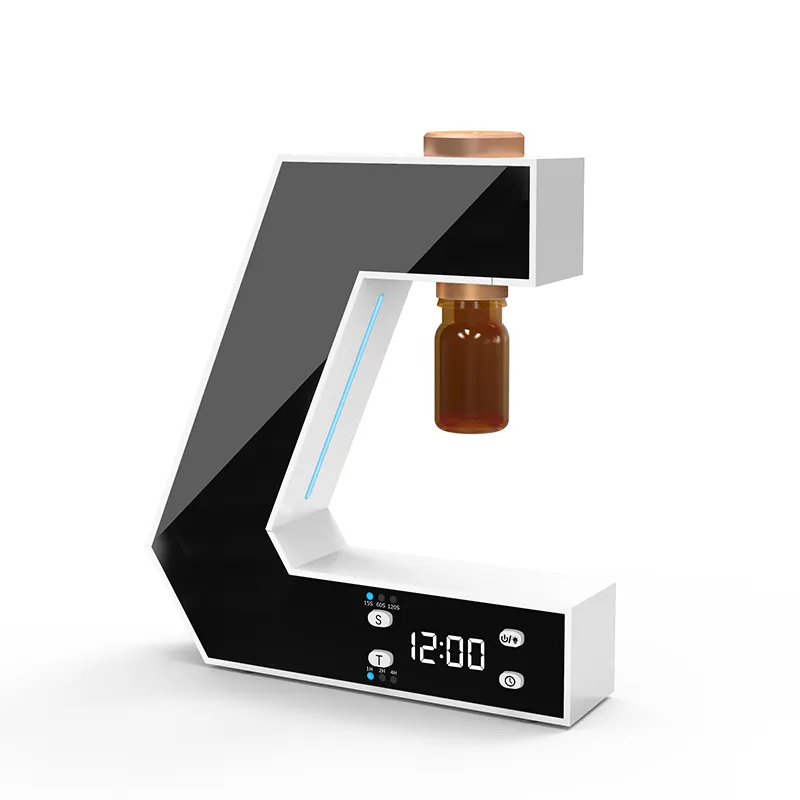 Neues Design USB wasserloser elektrischer Aroma diffusor Verne bler wasserloser Verne bler mit ätherischen Ölen und Uhr funktion