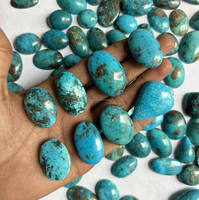 Lot de cabochons en turquoise naturelle iranienne de qualité supérieure, pierres précieuses lâches, cabochons lisses faits à la main par un designer