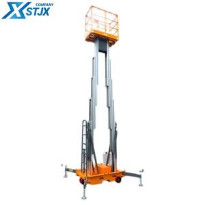 12 미터 이중 기둥 공중 작업 플랫폼 소형 전기 유압 등반 사다리 알루미늄 합금 이동식 리프트 - Product Image 4