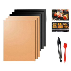 Rongbin — <span class=keywords><strong>tapis</strong></span> <span class=keywords><strong>de</strong></span> <span class=keywords><strong>Barbecue</strong></span> antiadhésif en ptfe, taille personnalisée, résistant à la chaleur, avec revêtement en ptfe, bbq - Product Image 2