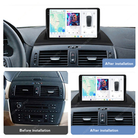 Autoradio multimédia DUDUAUTO avec navigation GPS, autoradio stéréo, Car-Play AUTO pour BMW X3 E83 2004 - 2012