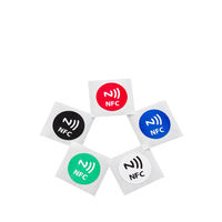 125kHz Fréquence Réinscriptible Smart RFID Tag NFC 213 Autocollant Étiquette Sec Humide NFC Incrustation Site Web Codé Paiement Mini Mini Tag