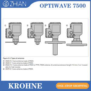 Antena de Radar KROHNE de 80 GHz para Medición de Niveles sin Contacto, OPTIWAVE 7500, Radar de Medición de Niveles - Product Image 3