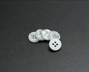Factory Direct Sale Wide Edge 4 Hole <strong>White</strong> Button Coat Sweater <strong>Shirt</strong> Circular Resin Buttons - Product Image 5