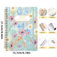 Carnet spirale 2027 FY001 – Agenda hebdomadaire transfrontalier A5 – Version anglaise pour le commerce extérieur – Cadeau personnalisable de haute qualité