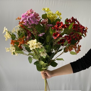 Fleur de pêche artificielle directe d'usine Faux fleur de pêche Simulation fleurs décoratives Arrangements de fleurs à la maison - Product Image 3