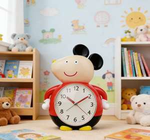 <span class=keywords><strong>Reloj</strong></span> Despertador <span class=keywords><strong>de</strong></span> <span class=keywords><strong>Mesa</strong></span> con Diseño <span class=keywords><strong>de</strong></span> Ratón, Melodía Silenciosa <span class=keywords><strong>de</strong></span> Cuarzo o Alarma Simulada <span class=keywords><strong>de</strong></span> Campana, con Diseño Bonito para el Hogar y Uso Infantil - Product Image 5