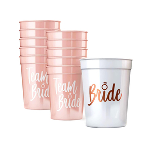 新娘团 16 盎司单身女郎派对杯，适合婚礼庆祝活动 - Product Image 1