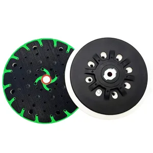 Disque de ponçage poreux rond de 150 mm (6 pouces) avec support, 49 trous, pour <span class=keywords><strong>machine</strong></span> de polissage à sec DIY domestique, plateau à papier de verre, disque de polissage <span class=keywords><strong>Festool</strong></span> Mill - Product Image 6