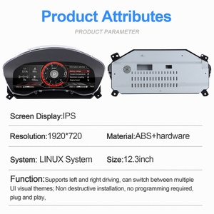 Navihua New Digital Cluster <b>for</b> Cadillac SRX 2013-2015 <b>Car</b> <b>Speedometer</b> Dashboard Panel LCD Instrument Cluster Linux System - Product Image 4