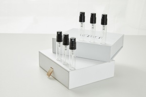 ขวดทำน้ำหอมขนาดเล็ก<span class=keywords><strong>1</strong></span>มล. <span class=keywords><strong>1</strong></span>.5มล. 2มล. <span class=keywords><strong>3</strong></span>มล. ขวดแก้วตัวอย่างพร้อมปั๊มสเปรย์พลาสติกขวดทดสอบขนาดเล็ก - Product Image 4