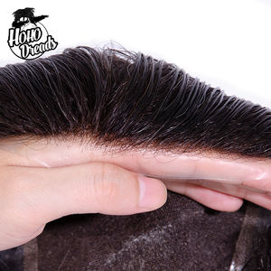 JiffyHair <strong>Tupe</strong> Hombre Cabello De Encaje Invisible Super Delgada Remisistemas De Reemplazo De Pelo Para Los Hombres Toupee - Product Image 4