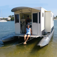 Ponton flottant de luxe Péniche Caravane
