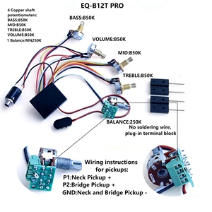 สายกีตาร์3แบนด์สำหรับกีตาร์เบสเบสแบบแอคทีฟ - Product Image 2
