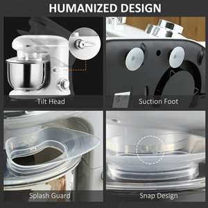 Amasadora Pequeña para el Hogar, Máquina para Amasar Masa y Hacer Crema, Amasadora Comercial de Bajo Ruido - Product Image 4
