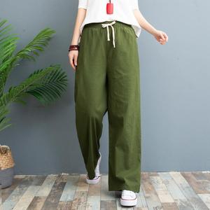 <span class=keywords><strong>Pantaloni</strong></span> larghi estivi in cotone e <span class=keywords><strong>lino</strong></span> di nuovo stile da <span class=keywords><strong>donna</strong></span> <span class=keywords><strong>pantaloni</strong></span> <span class=keywords><strong>lunghi</strong></span> da <span class=keywords><strong>donna</strong></span> - Product Image 6