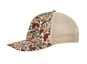 Gorra deportiva Sand-Camo con logotipo bordado personalizado Gorra de camionero promocional de alta calidad con ala curva de 6 paneles Snapback - Product Image 2