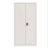 Armoire de rangement de bureau en acier robuste avec serrure |   Armoire de classement métallique sécurisée à 2 portes |   Casier scolaire à démontage facile
