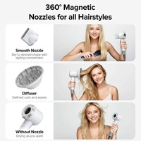 Sèche-cheveux sans lame BLDC 110k RPM, souffleur à ions négatifs, léger, portable, compact, diffuseur à température constante