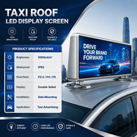 Écran LED pour toit de taxi P2.5 IP65 étanche, écran publicitaire LED pour toit de véhicule, publicité commerciale pour véhicules