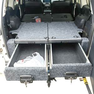 Sistema de cajones para SUV compatible con kits GX470 VRD4X4, cajones traseros LC150 con cubierta superior para nevera para Prado 150, Land Cruiser de 5/7 asientos - Product Image 1