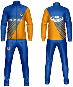 Survêtement zippé personnalisé pour adultes Jaune Noir Bleu Rouge Blanc Couleur Design Combinaison d'entraînement à séchage rapide pour la salle de sport Sports d'hiver - Product Image 5