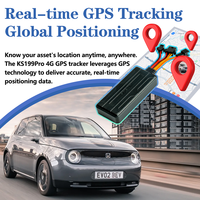 Traceur GPS 4G LTE pour motos et voitures - Gestion de flotte, bouton SOS, surveillance vocale, arrêt du moteur, montage sur tableau de bord, application Android