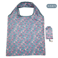 Vente en gros nouvelle mode facile à transporter polyester Shopping fourre-tout portable pliable publicité Promotion cadeau Buggy sac à provisions