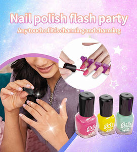 Kit de jeu DIY pour enfants : Ensemble de maquillage et de nail art, Studio de manucure pour jeu d'imitation et maison de beauté - Vernis à ongles pour enfants d'âge préscolaire - Product Image 4