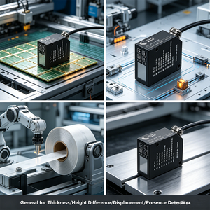 เซ็นเซอร์วัดระยะด้วยเลเซอร์แบบปรับได้ 300-3000Hz พร้อมฟังก์ชั่น IO หลายรูปแบบ ควบคุมระยะไกล ตั้งค่าตำแหน่งศูนย์ และวัดตำแหน่งด้วยเลเซอร์ - Product Image 5