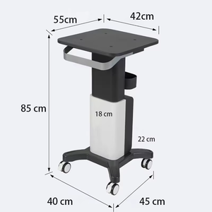 Chariot de Salon Moderne en ABS avec Châssis Métallique, Plateau de Travail, Machine Esthétique Slim, Durable, 4 Roues pour Appareil de Beauté - Product Image 6