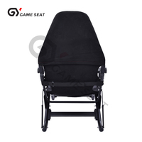 GY074 Chaise de simulateur de conduite avec dossier inclinable et protection lombaire pour simulateur de course automobile, compatible Xbox 360, Logitech G25, G27, G29, G920