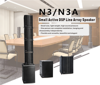 Speaker Line Array Aktif PA dengan DSP Terintegrasi N3-LAP untuk Penggunaan Dalam dan Luar Ruangan