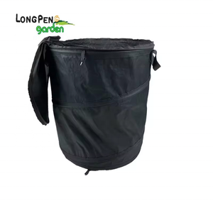 Dapat disesuaikan 600D poliester berdiri lipat Pop-up daun sampah koleksi taman limbah penyimpanan ember industri tempat sampah - Product Image 5
