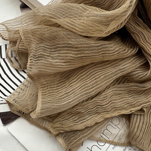 Factory Wholesale Striped <b>Scarf</b> for Women, High Grade Lightweight Shawl Travel Vacation Decorative Ladies Headscarf Wrap - Product Image 3