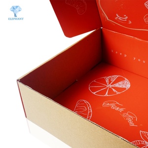 กล่องกระดาษบรรจุผักผลไม้ เช่น มะเขือเทศเชอร์รี่ กล้วย ส้ม และผลไม้อบแห้ง - Product Image 3