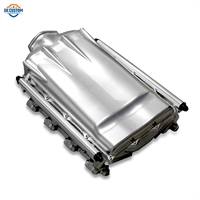 Manifold Intake Billet Aluminium CNC Kustom SK untuk LS3 dengan Rel Bahan Bakar Ganda