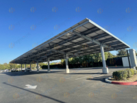 Parkeo Solaire à Toit avec Structure pour Panneaux Solaires