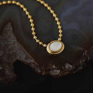 Collares de Plata y Oro PVD Antideslustre de Moda, Joyería Fina de Acero Inoxidable 316L, Collar de Concha Natural para Mujer - Product Image 4