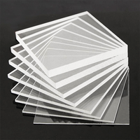 Plaques en acrylique transparent de haute qualité fabriquées en Chine, sur mesure, feuilles de verre plexi