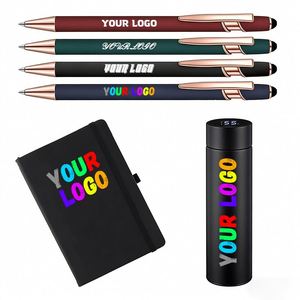 Bolígrafo de Lujo Personalizado con Logotipo, Bolígrafo de Metal con Punta de Bola de Oro Rosa, Regalo Promocional, Bolígrafo Láser - Product Image 1
