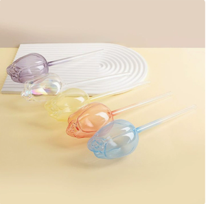 Arrosoir automatique en verre Yun Tulip, <span class=keywords><strong>outil</strong></span> pour <span class=keywords><strong>jardinier</strong></span> paresseux, arroseur goutte à goutte pour plantes en pot et fournitures <span class=keywords><strong>d</strong></span>'irrigation de jardin - Product Image 3