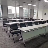 Chaises de bureau en maille de haute qualité Chaises de formation pliables pour salle d'entraînement avec table d'écriture