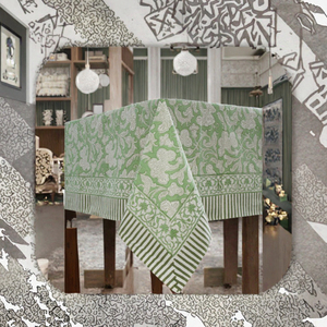 Big Sale 6ft 8ft Fitted <b>Rectangle</b> Cotton <b>Tablecloth</b> Floral Pattern Outdoor Use White Wedding Table Cover - Product Image 3